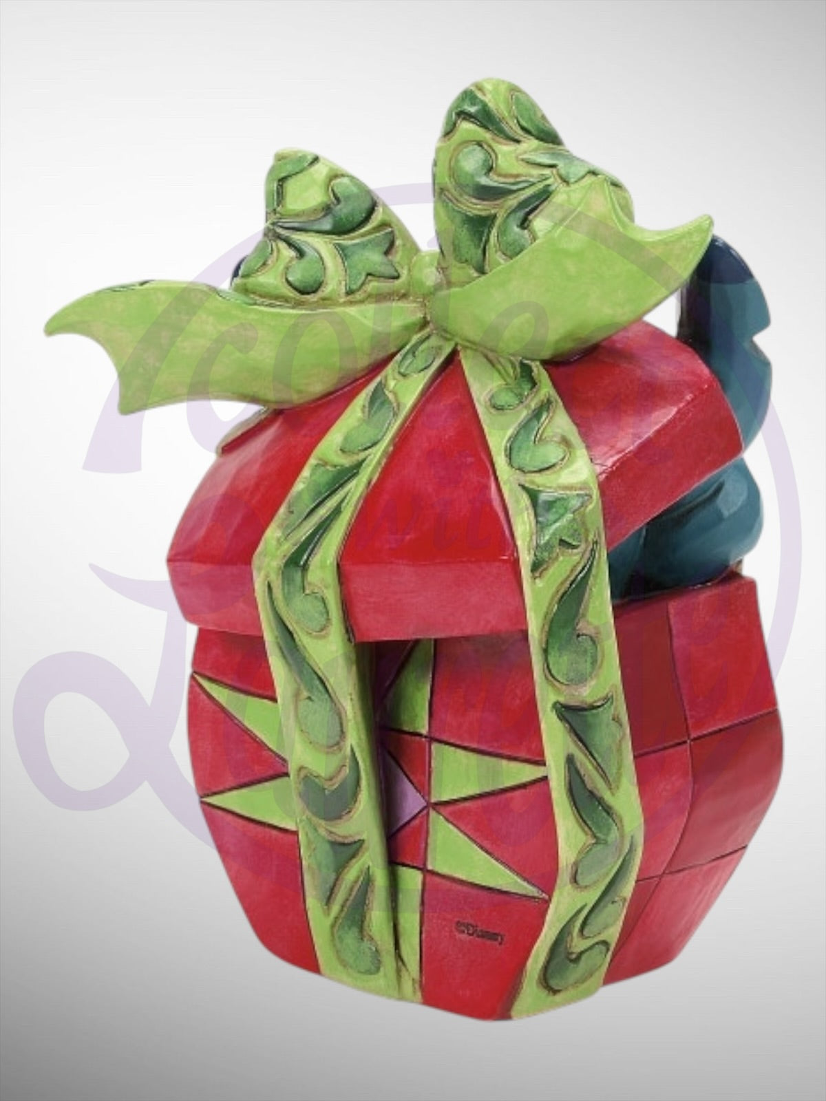 Jim Shore Disney Traditions -  Holiday Mischief Stitch Christmas Figurine